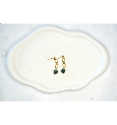 Boucles d'oreilles Lalie vert
