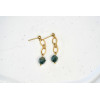 Boucles d'oreilles Lalie vert