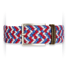 Ceintures tressées Made in France tricolores