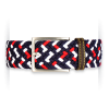 Ceintures tressées Made in France tricolores