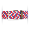 Ceintures tressées Made in France tricolores