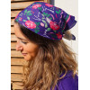 Petit foulard Vivre d'amour violet
