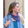 Petit foulard Vivre d'amour violet