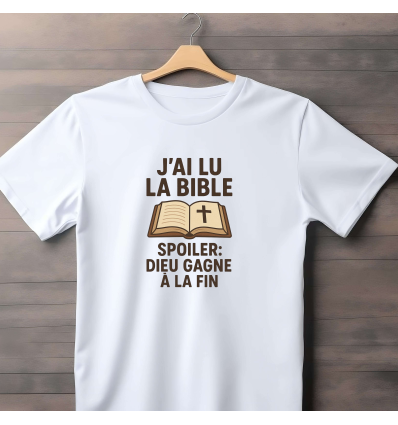 T-shirt J'ai lu la Bible