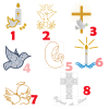 Cape de baptême brodée personnalisée