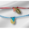Bracelet cordon avec 2 pendentifs