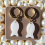 Boucles d'oreilles anneaux poissson en nacre