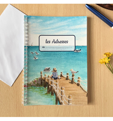 carnet d'adresses sur un thème marin