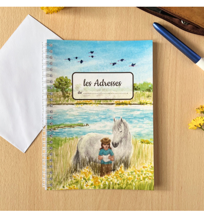 carnet d'adresses sur un thème équestre