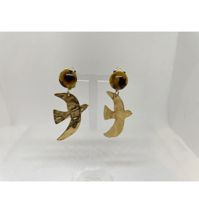 Boucles d'oreilles oiseau