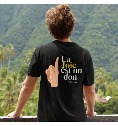T-shirt La joie est un don - Couleurs