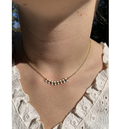 Collier épis blancs
