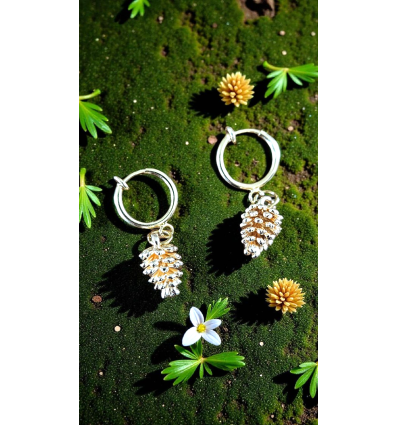 Boucles d’oreilles "Éclat Forestier"