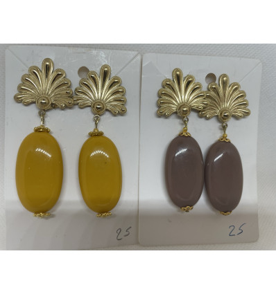 Boucles d'oreilles palmettes