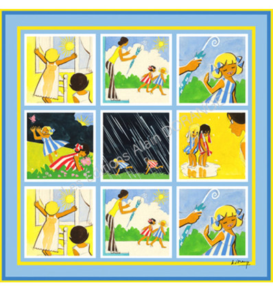 Foulard en soie "Fantaisie"