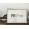 reproduction aquarelle famille bottes A4 couleur