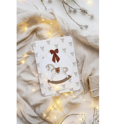 Carte Postale "Cheval à Bascule" - Noël