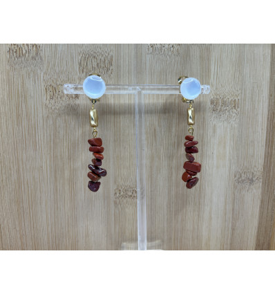 Boucles d’oreilles Brune