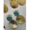 Boucles d’oreilles martelées