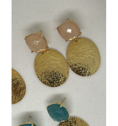 Boucles d’oreilles martelées
