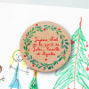 Magnet de Noël personnalisé en bois