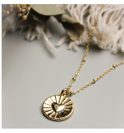 Collier Cœur rayonnant