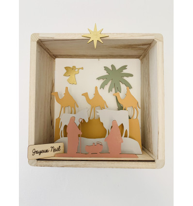 Crèche de Noël - désert