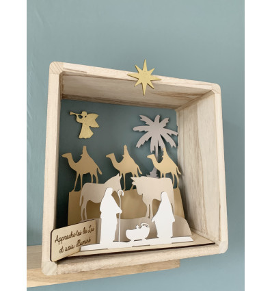 Crèche de Noël - sable