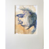 vierge bleue îcone moderne