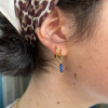 Boucles d'oreilles perles Lapis Lazulis