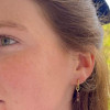 Boucles d'oreilles perles grenat rouge 3 mm