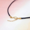 Collier cordon personnalisé médaille étoile ivoire - Plaqué or