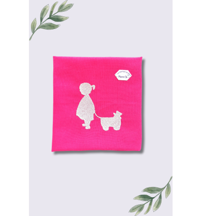 Serviette de table brodée