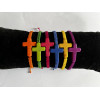 Bracelet croix macramé