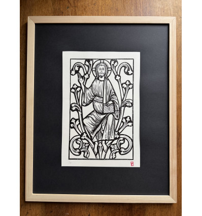 Pantocrator - Christus Rex, gravure - Tirage d'art