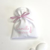 Sachet dragées personnalisé rose