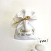 Choix typo sachet dragées personnalisé