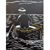 Le vieil homme et la mer, gravure - Tirage d’art