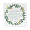 Toile prière époux modèle couronne Eucalyptus Craspedia