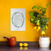 Toile prière époux modèle couronne Eucalyptus Celadon