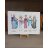 Affiche personnalisée saints de la famille