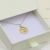 Collier Baptême Médaille Vierge à l'Enfant - Plaqué Or