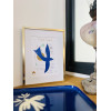 Affiche prière Esprit Saint Colombe bleue 13X18 cm (à encadrer)