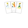 Lot de 3 signets -  Vierge Marie, Sainte Famille, Saint Joseph