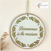 Médaillon "Bienvenue à la maison" 15 cm