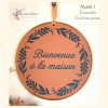 Médaillon "Bienvenue à la maison" 15 cm