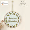 Médaillon "Bienvenue à la maison" 15 cm