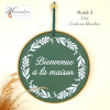 Médaillon "Bienvenue à la maison" 15 cm