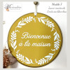 Médaillon "Bienvenue à la maison" 15 cm