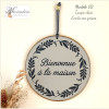 Médaillon "Bienvenue à la maison" 15 cm